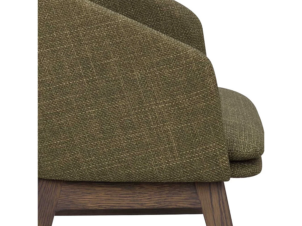 Essstuhl Set aus Eiche Massivholz Webstoff (2er Set)