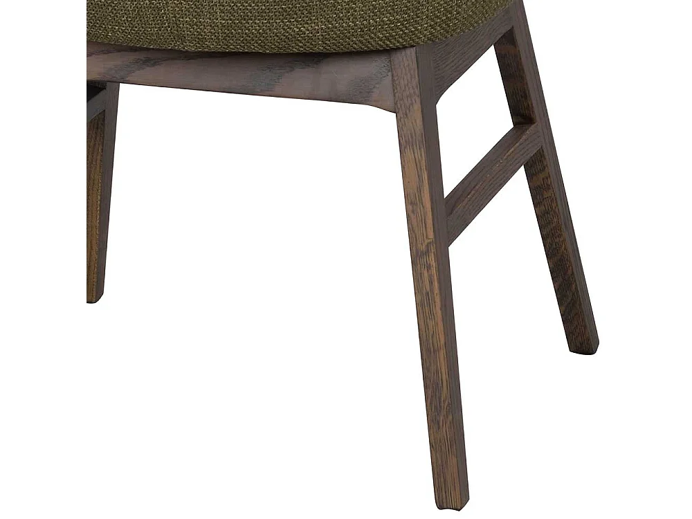 Essstuhl Set aus Eiche Massivholz Webstoff (2er Set)