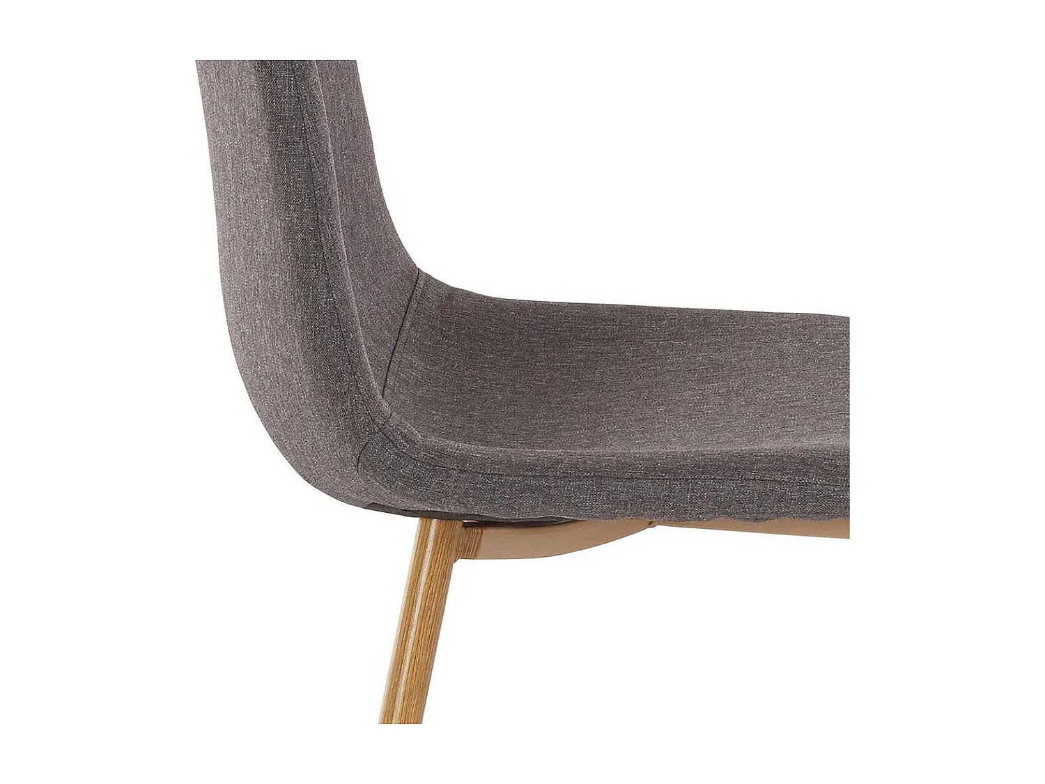 Esszimmerstühle im Skandi Design Anthrazit (4er Set)