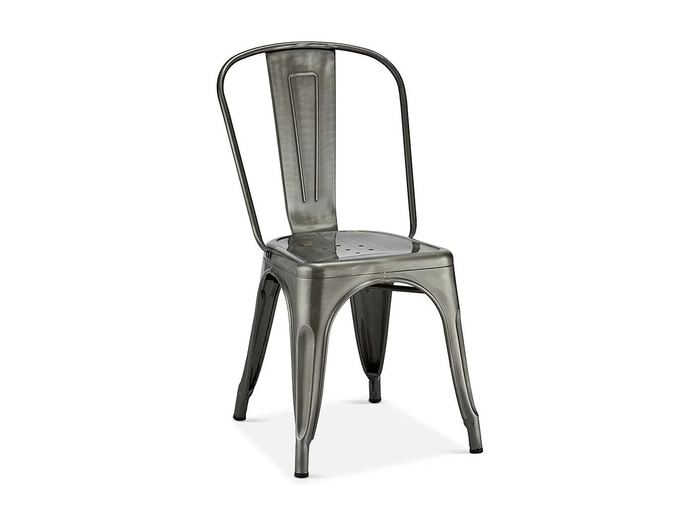 Esstisch St�hle in Silberfarben Stahl (4er Set)