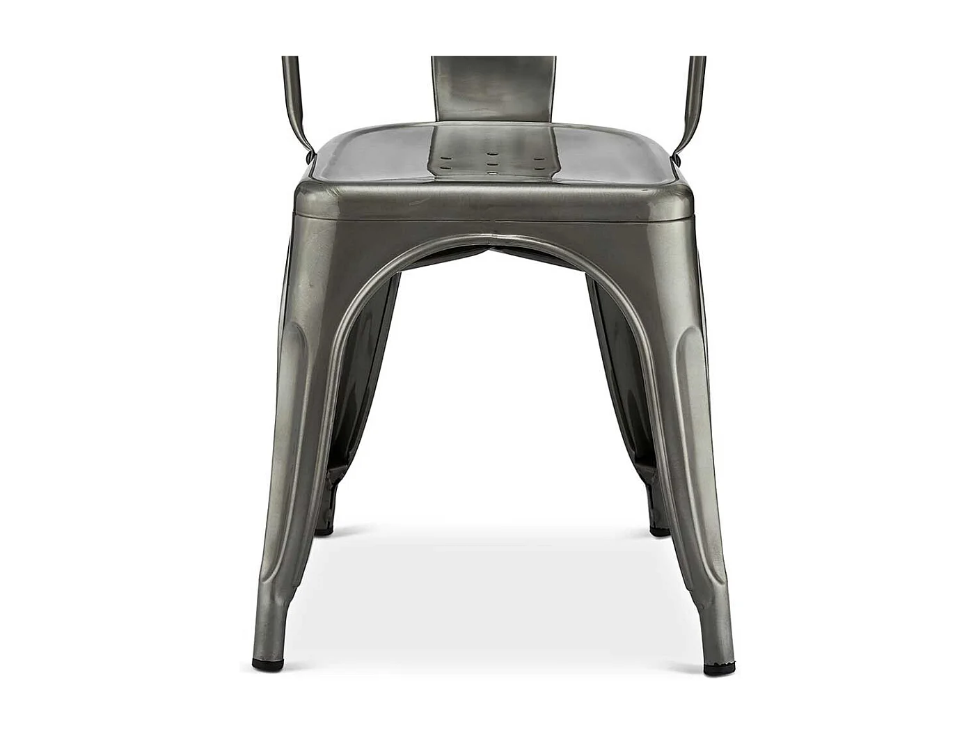 Esstisch St�hle in Silberfarben Stahl (4er Set)