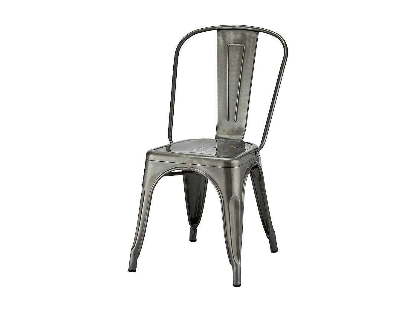 Esstisch St�hle in Silberfarben Stahl (4er Set)