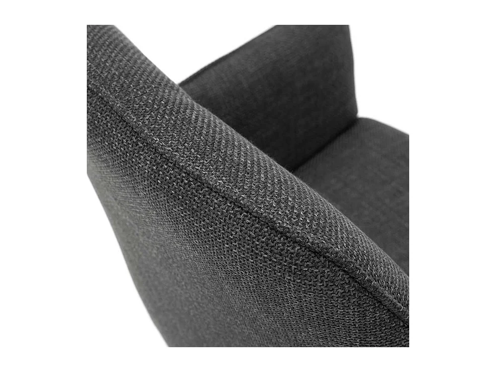 Armlehnenstühle in Anthrazit Webstoff drehbar (2er Set)