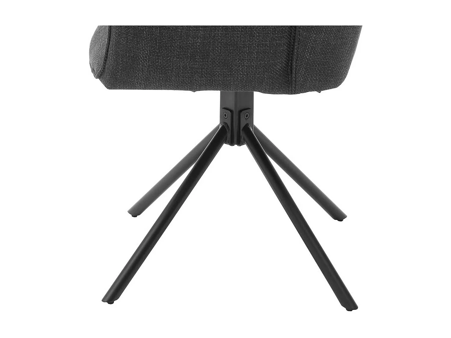 Armlehnenstühle in Anthrazit Webstoff drehbar (2er Set)