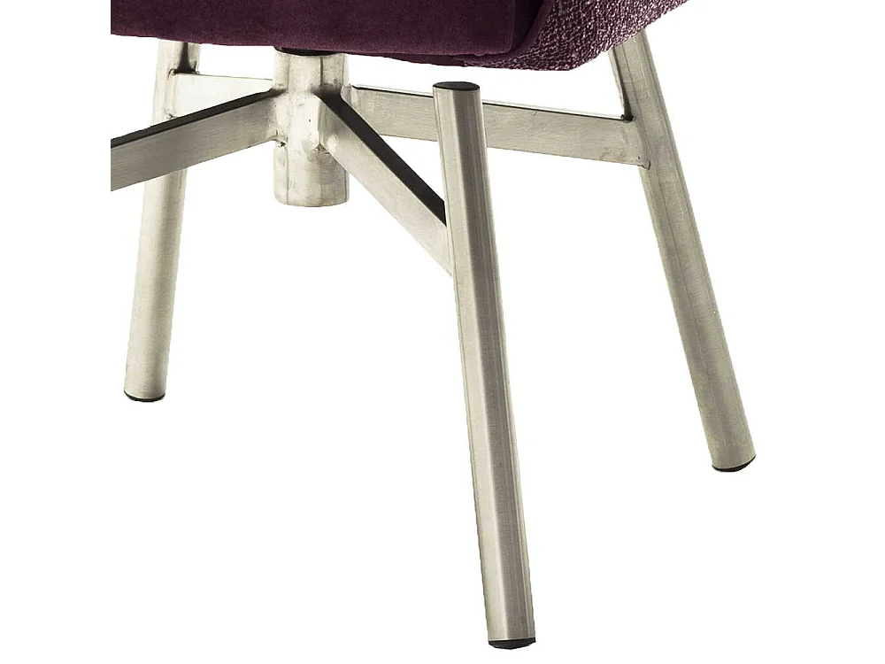 Esstisch St�hle in Dunkelrot Velours drehbar (2er Set)