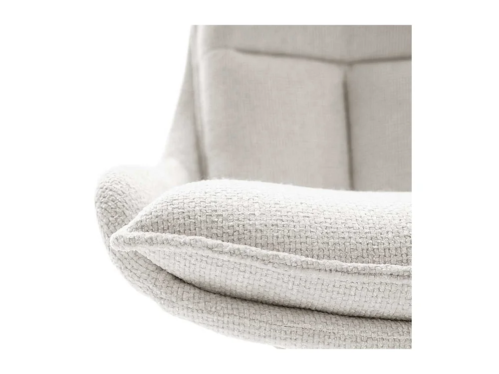 2 Stühle in Cremeweiß und Schwarz Gestell aus Metall (2er Set)