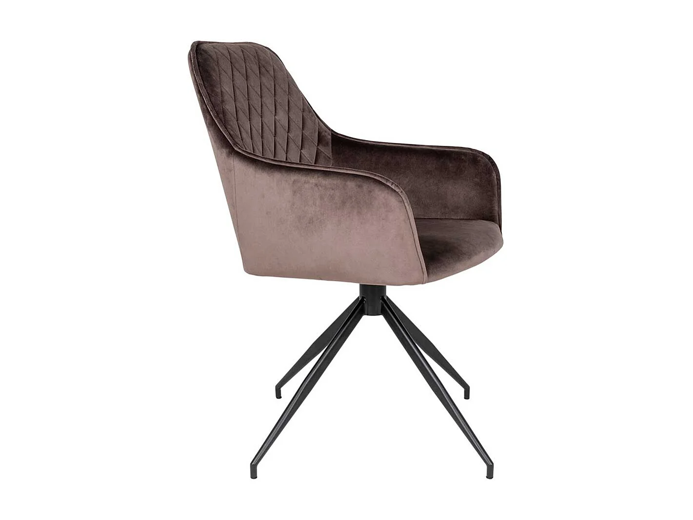 Esstisch Stühle Samt mit Rautensteppung Samt Bezug Taupe