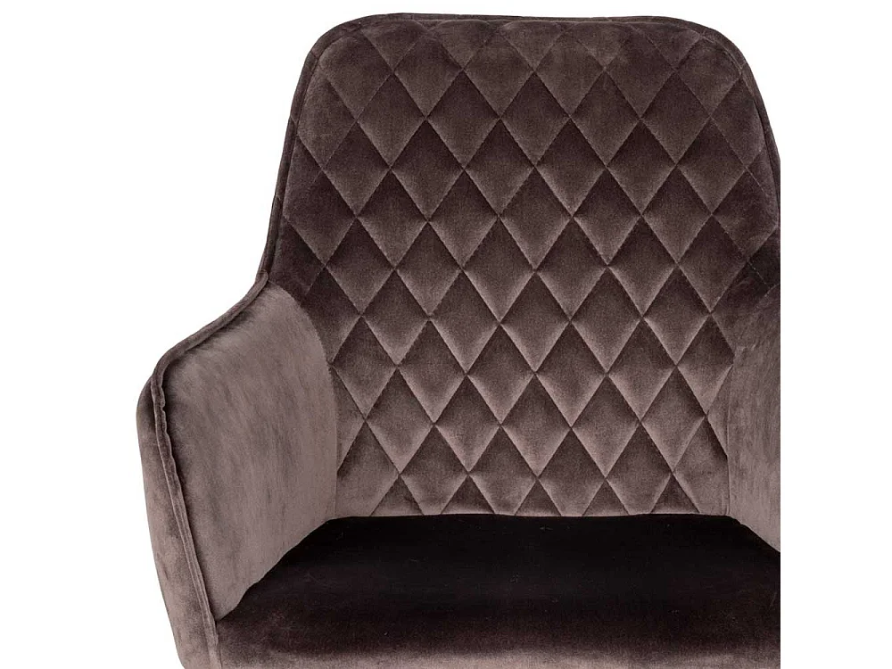 Esstisch Stühle Samt mit Rautensteppung Samt Bezug Taupe