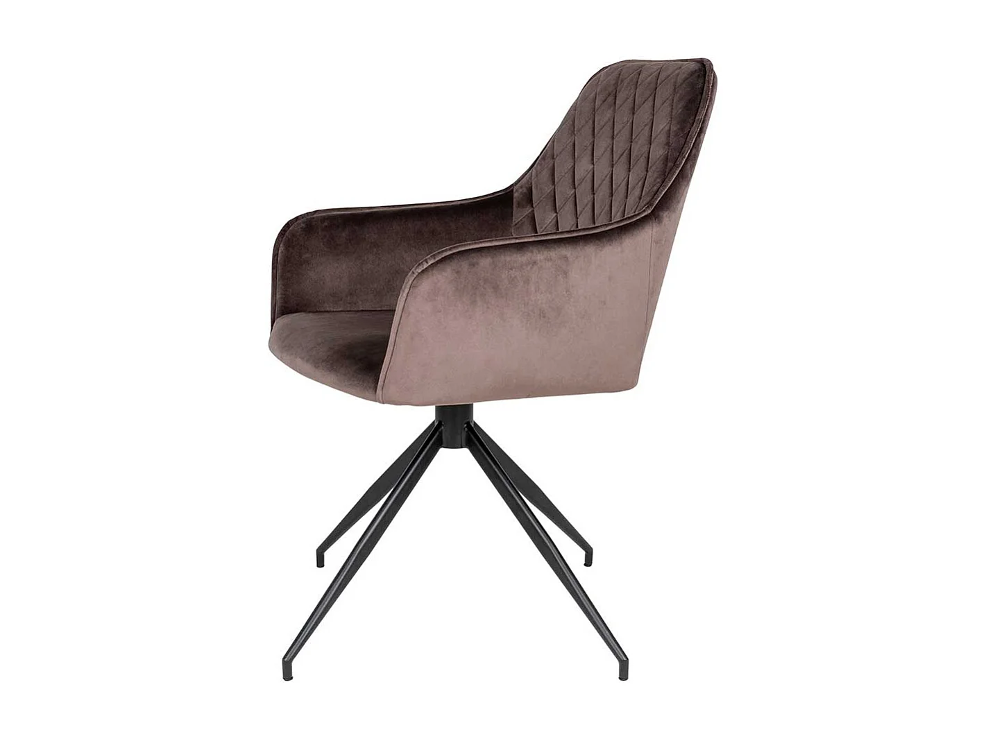 Esstisch Stühle Samt mit Rautensteppung Samt Bezug Taupe