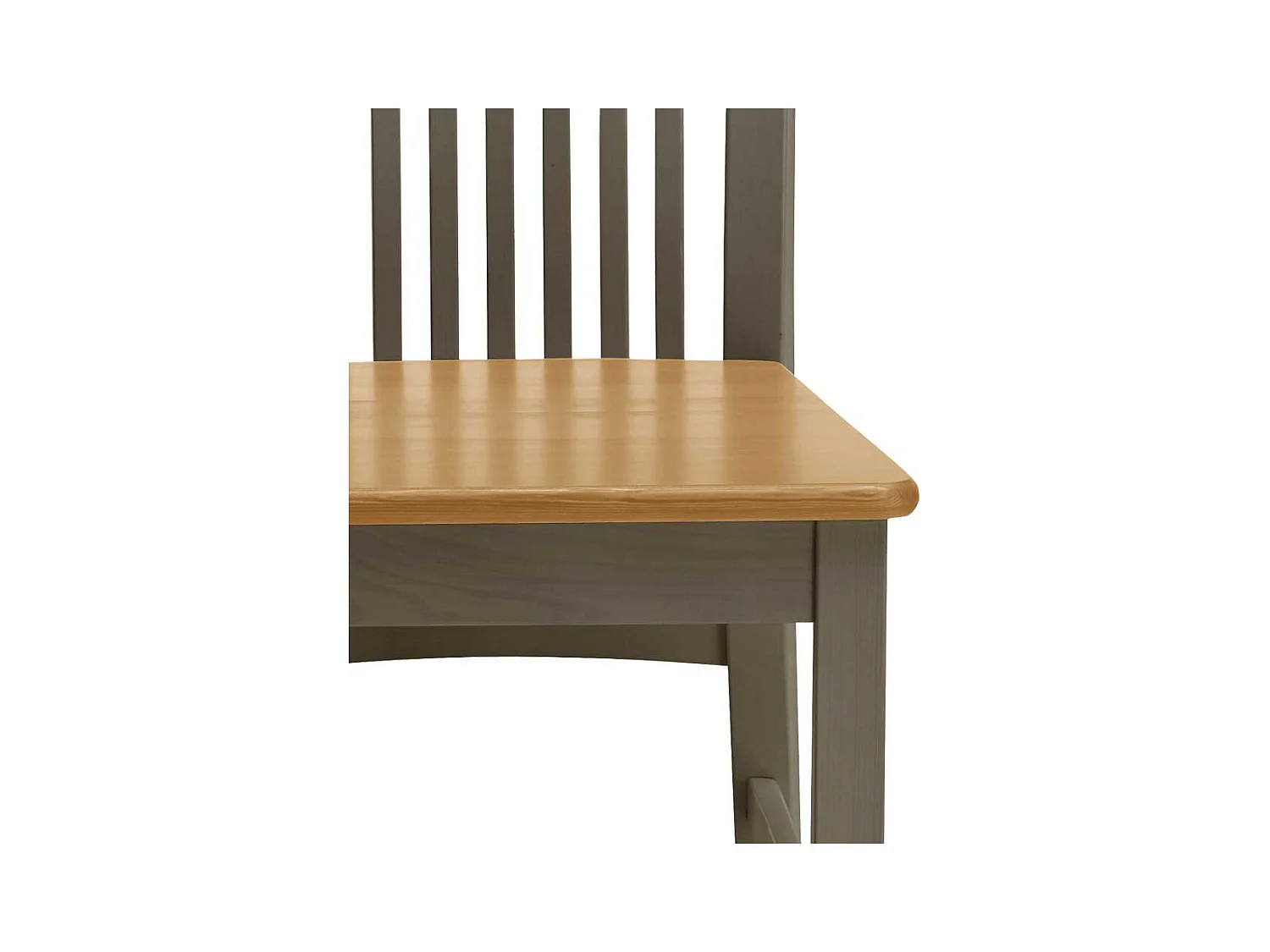 Esszimmerstuhl in Grau Laugenfarben Kiefer Massivholz (2er Set)