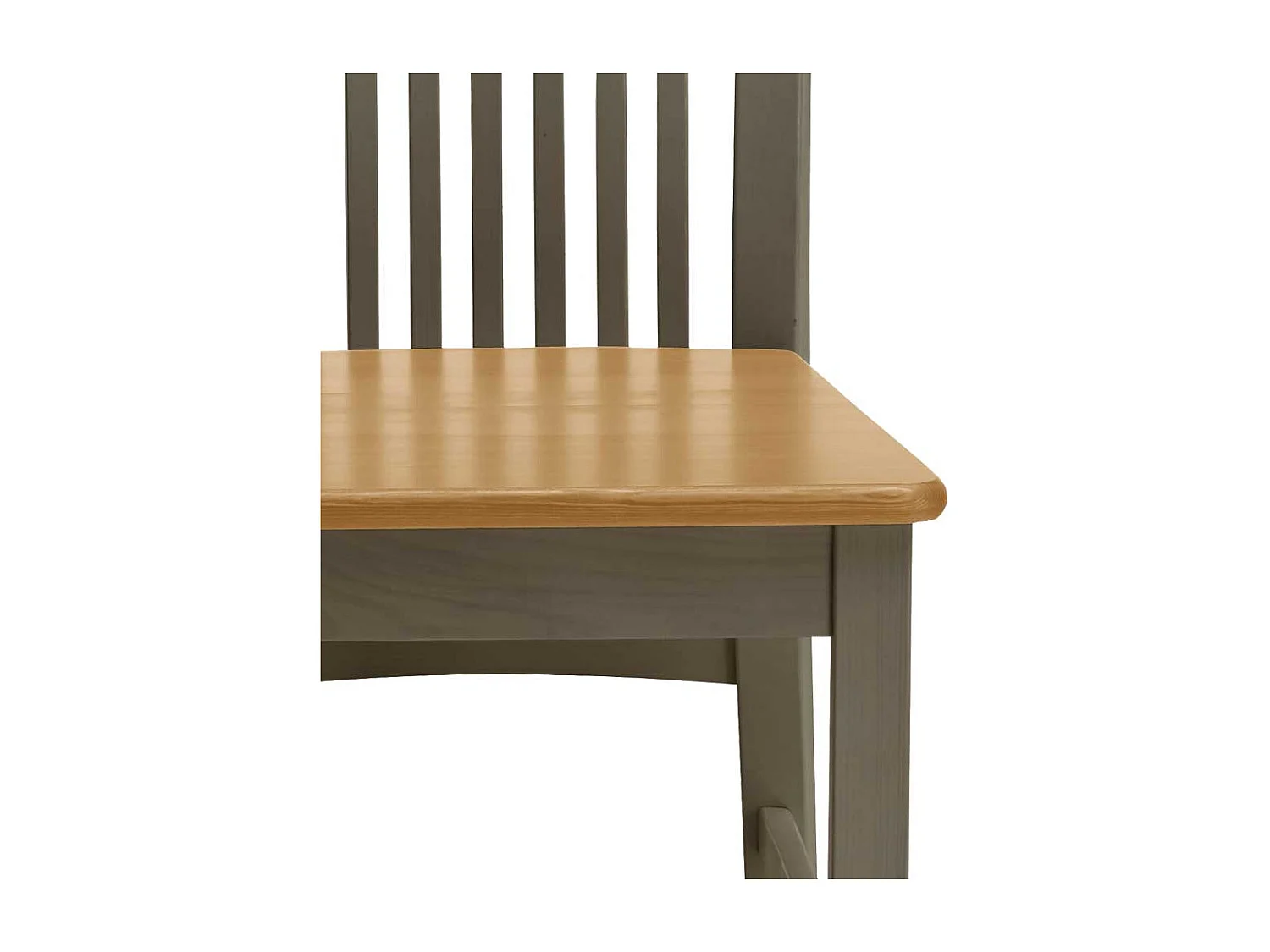 Esszimmerstuhl in Grau Laugenfarben Kiefer Massivholz (2er Set)