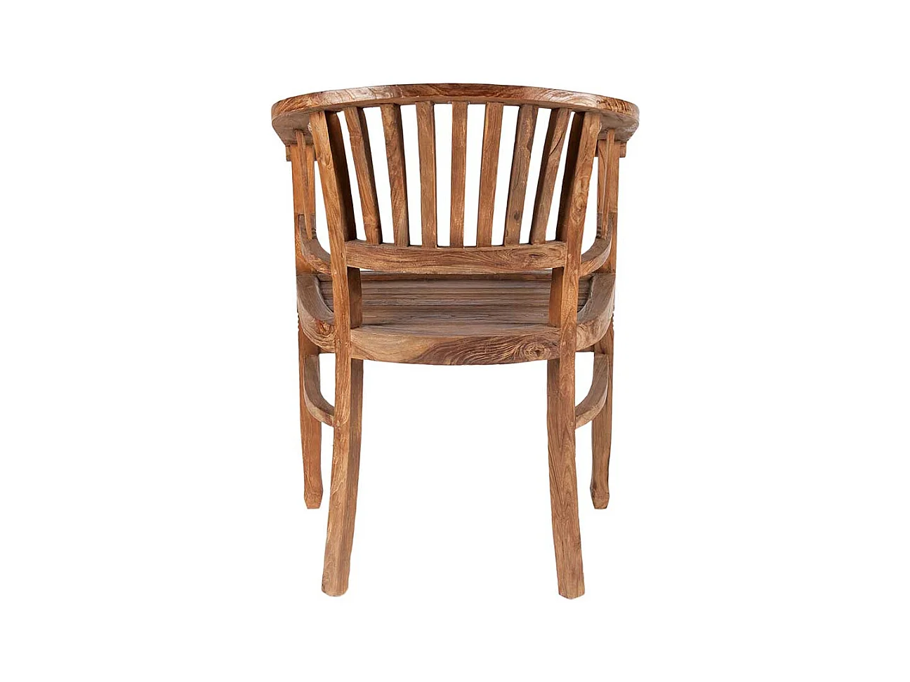 Holzstuhl aus Teak Massivholz mit Armlehnen