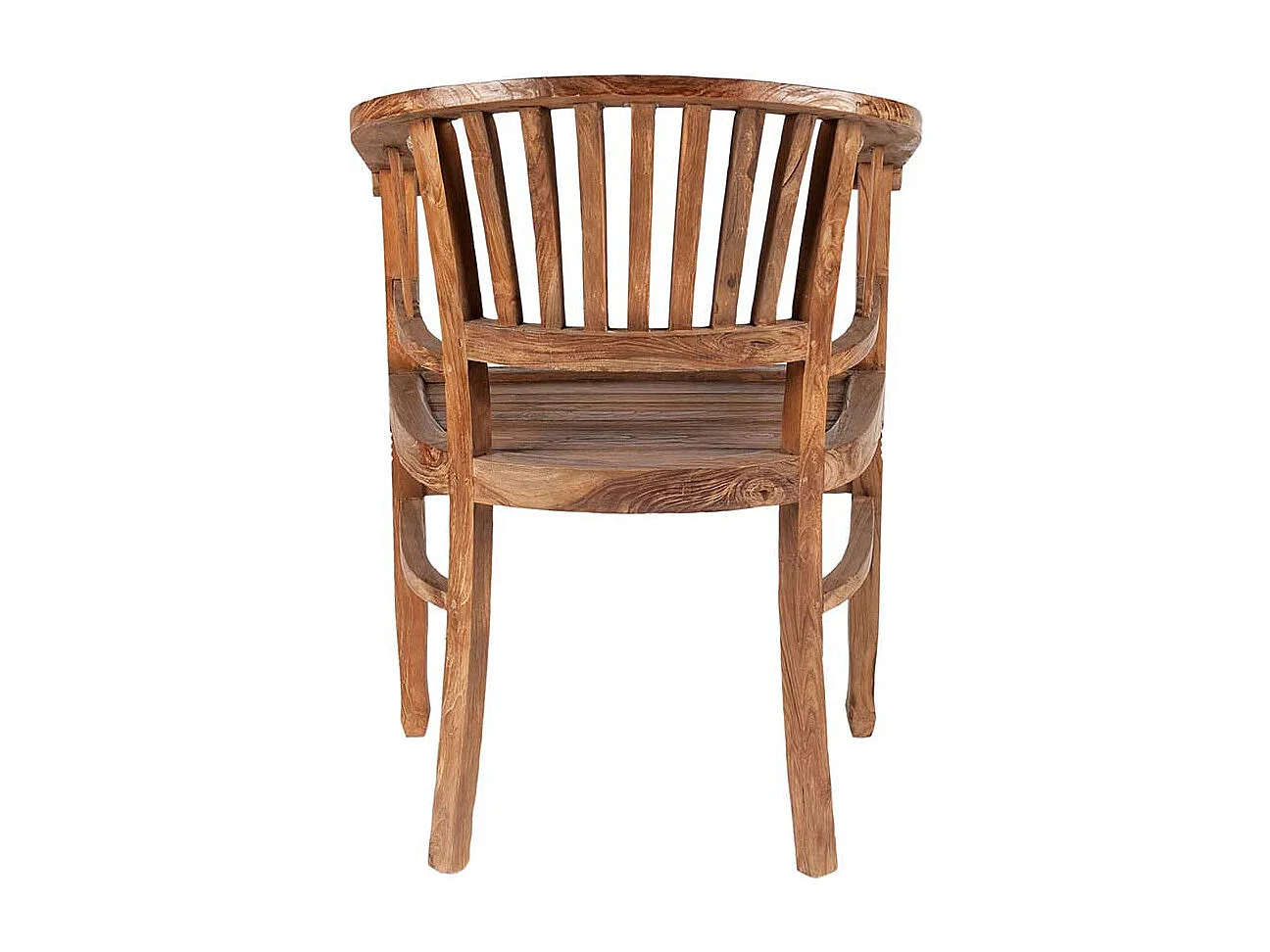 Holzstuhl aus Teak Massivholz mit Armlehnen