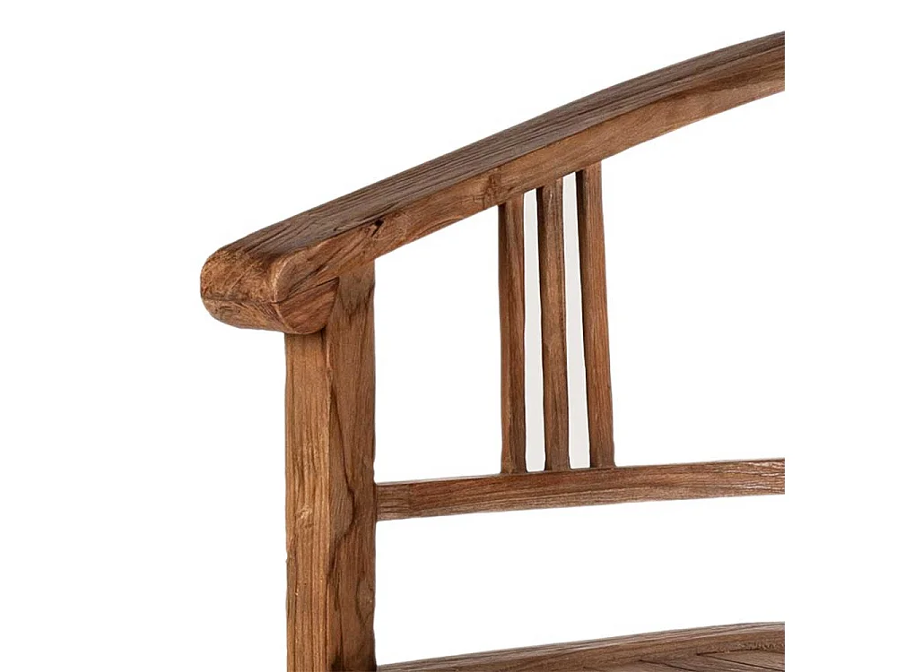 Holzstuhl aus Teak Massivholz mit Armlehnen