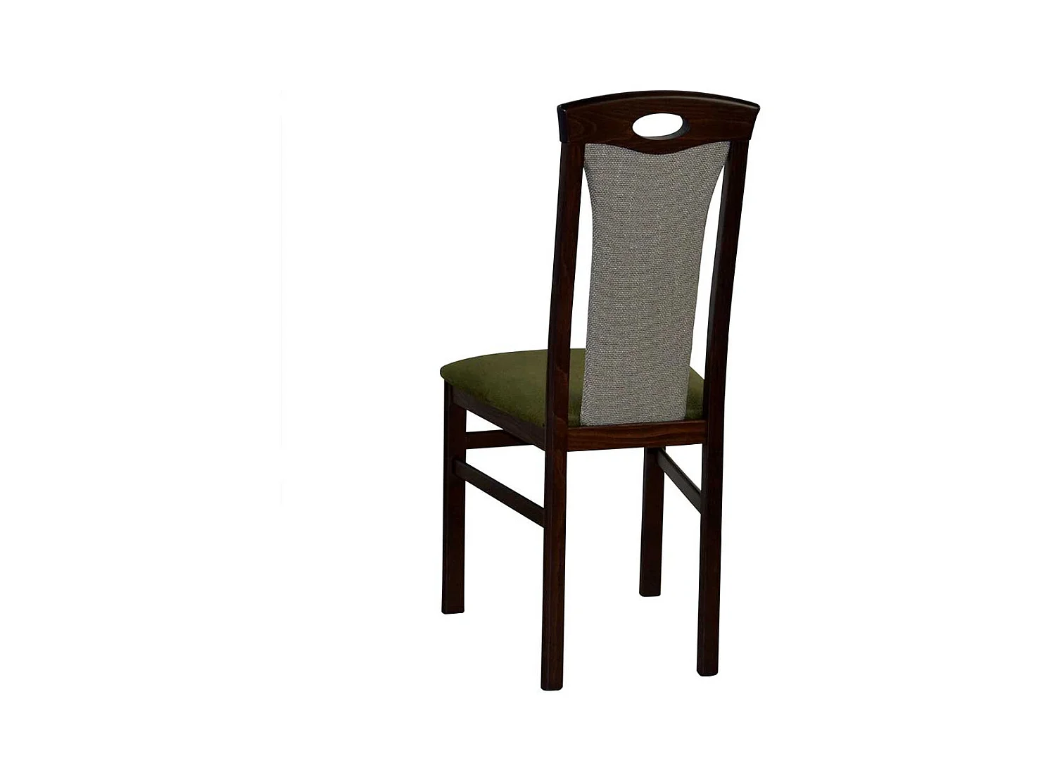 Essstühle in Nussbaumfarben Grün (2er Set)