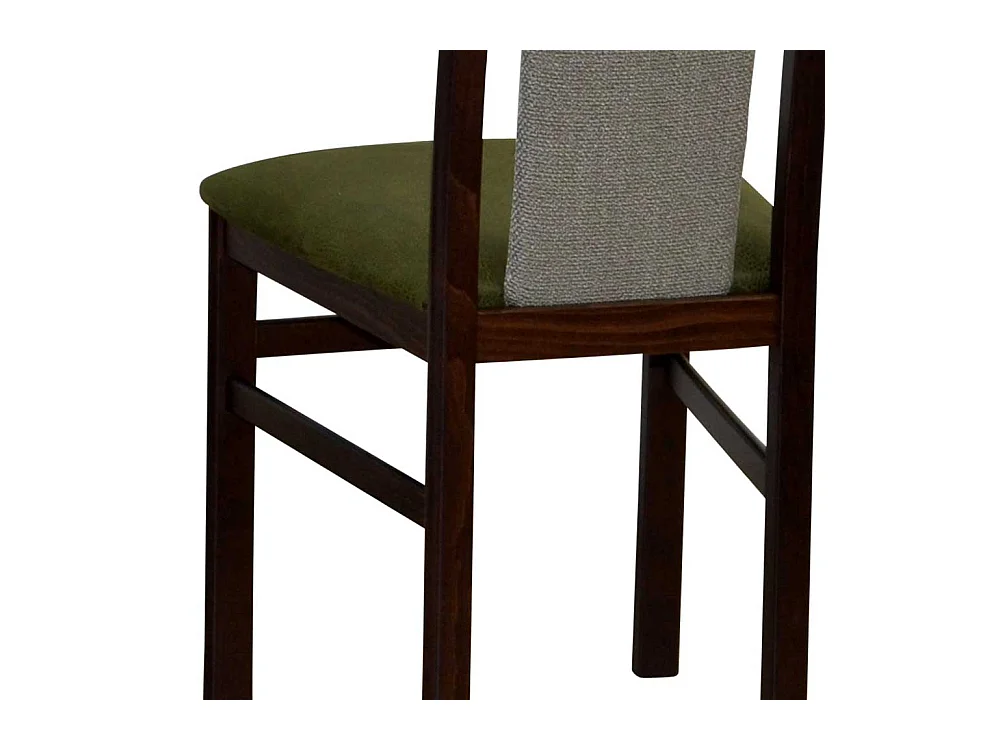 Essstühle in Nussbaumfarben Grün (2er Set)