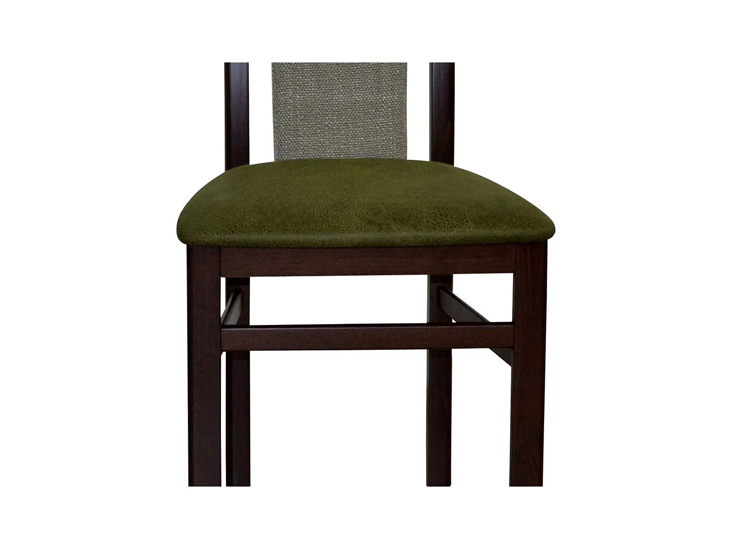 Essstühle in Nussbaumfarben Grün (2er Set)