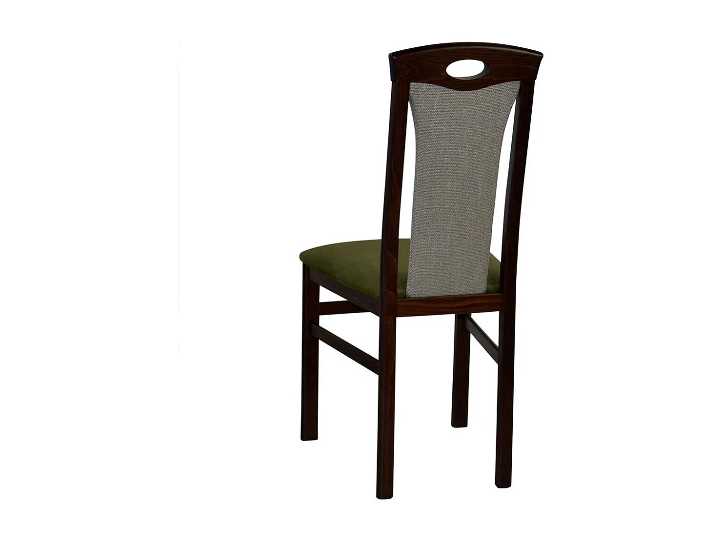 Essstühle in Nussbaumfarben Grün (2er Set)