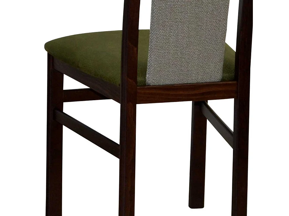 Essstühle in Nussbaumfarben Grün (2er Set)