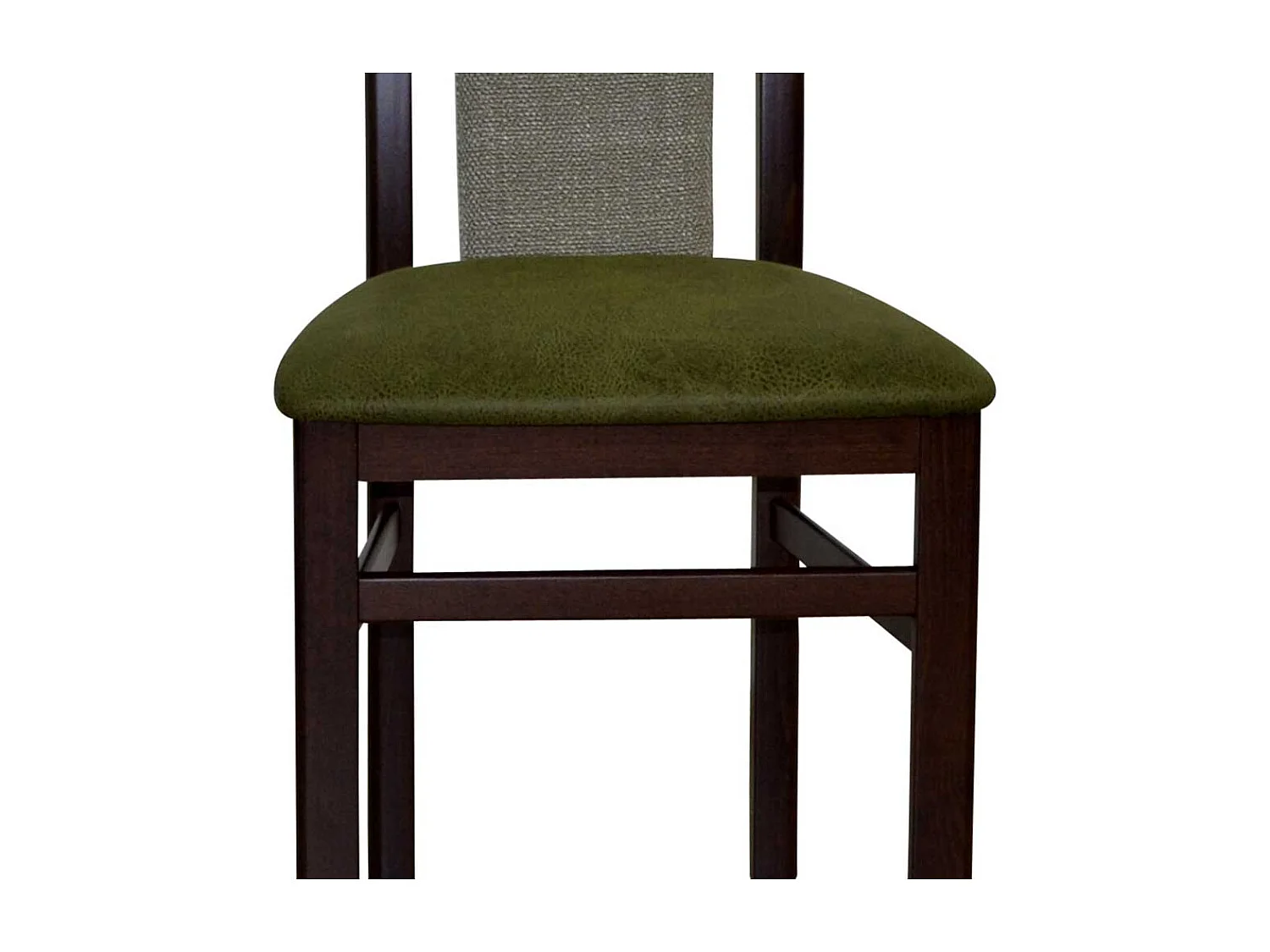 Essstühle in Nussbaumfarben Grün (2er Set)