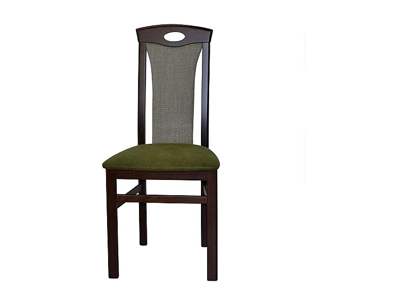 Essstühle in Nussbaumfarben Grün (2er Set)