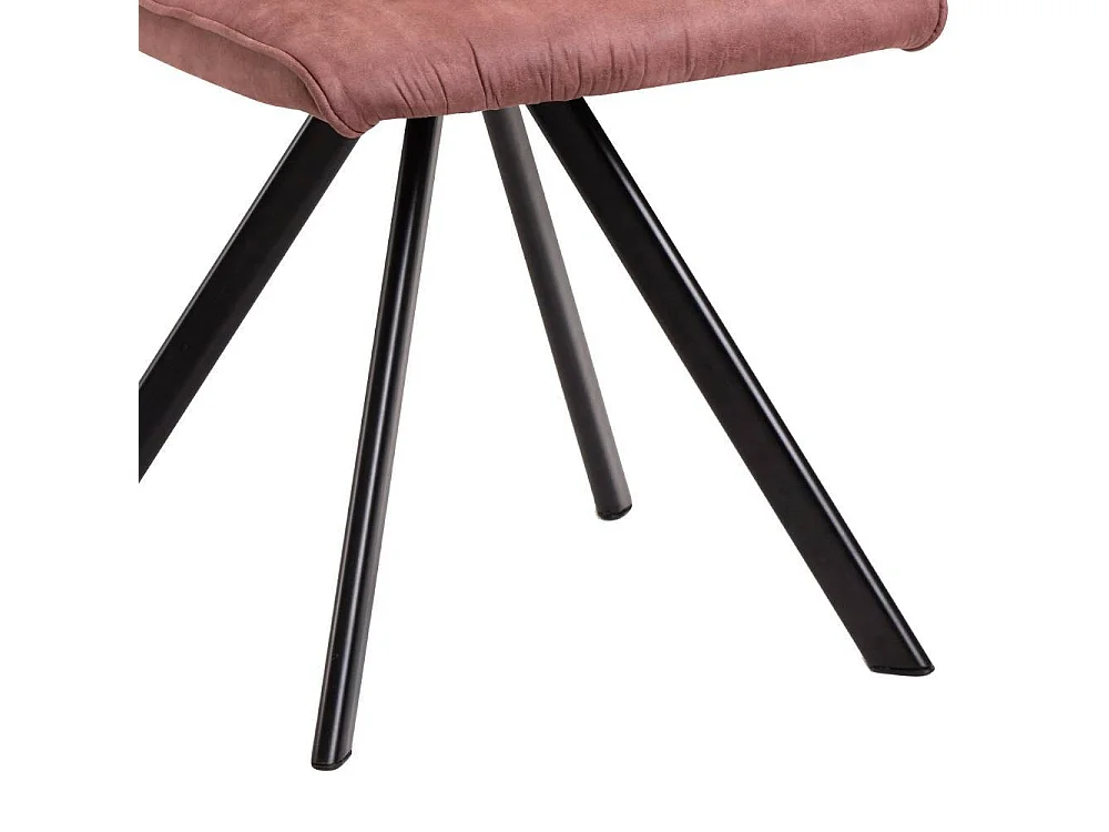 Esszimmerstuhl Polsterstuhl in Rosenholz mit gepolsterter Rückenlehne (2er Set)