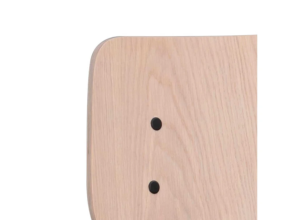 Essstuhl Set in Holz White Wash hell Grau (2er Set)