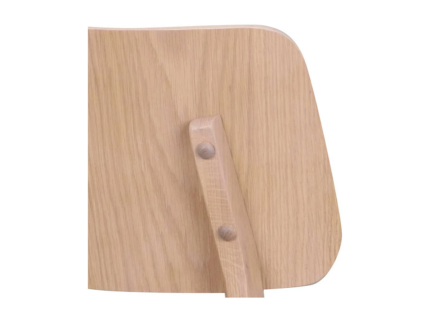 Essstuhl Set in Holz White Wash hell Grau (2er Set)