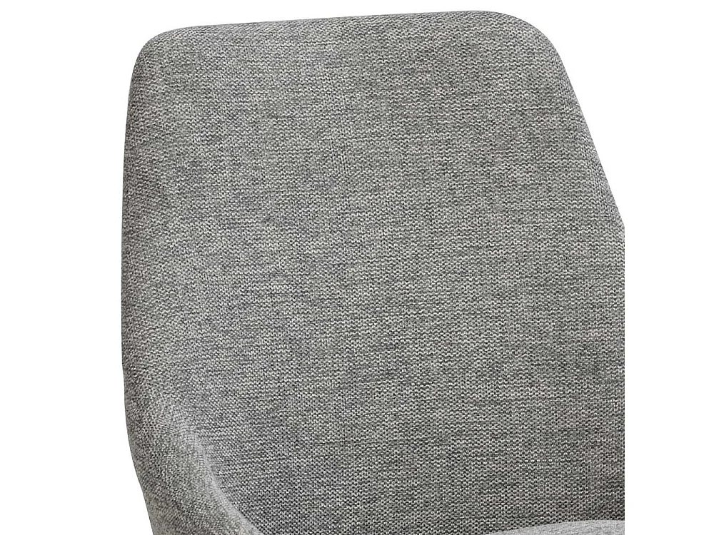 Esszimmerstuehle in Hellgrau und Schwarz Gestell aus Metall (2er Set)