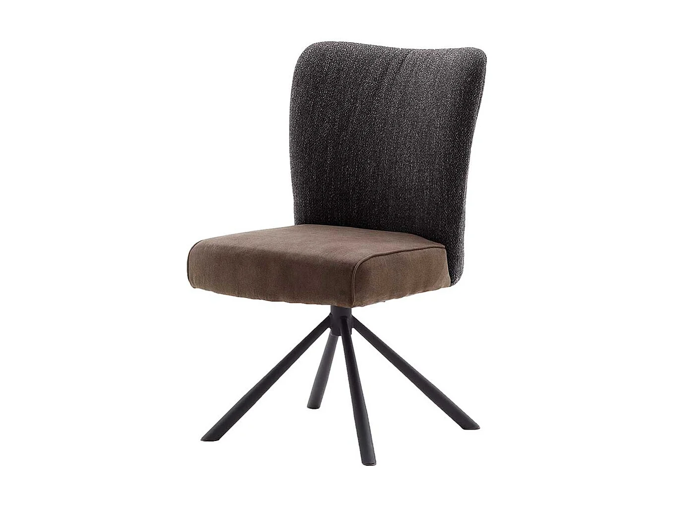 Polsterst�hle in Braun und Anthrazit modern (2er Set)