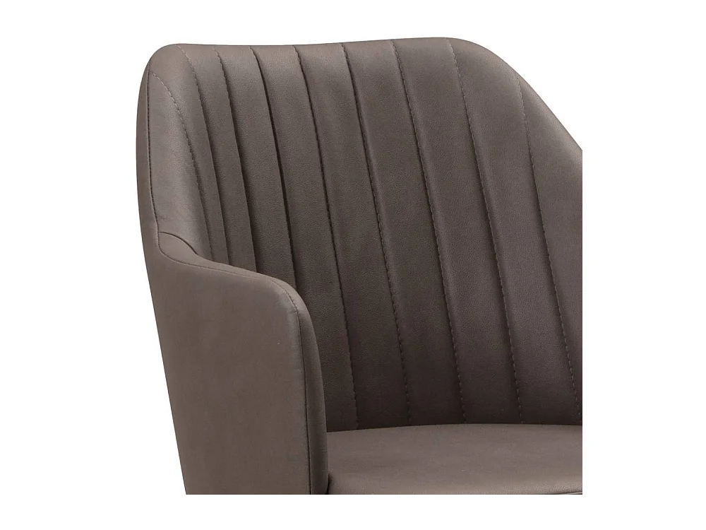 Armlehnstuhl Polsterstuhl mit aufwendigen Steppungen und Gestell aus Metall