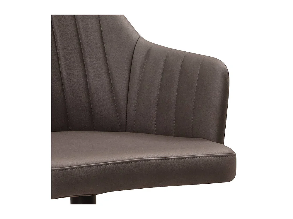 Armlehnstuhl Polsterstuhl mit aufwendigen Steppungen und Gestell aus Metall