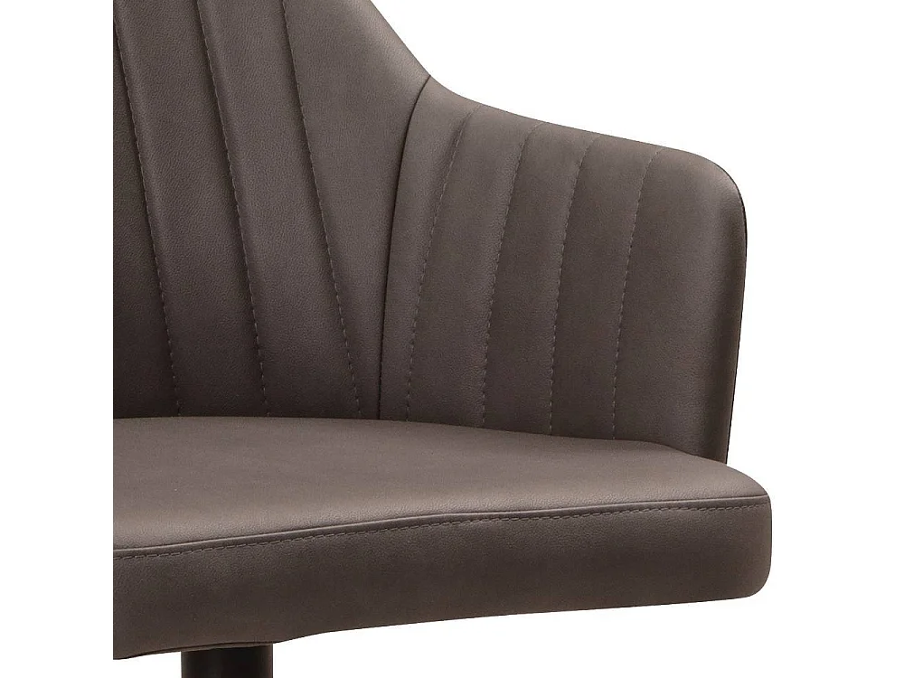 Armlehnstuhl Polsterstuhl mit aufwendigen Steppungen und Gestell aus Metall