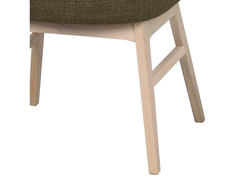 Armlehnenstuhl Set in Dunkelgrün Holz White Wash (2er Set)