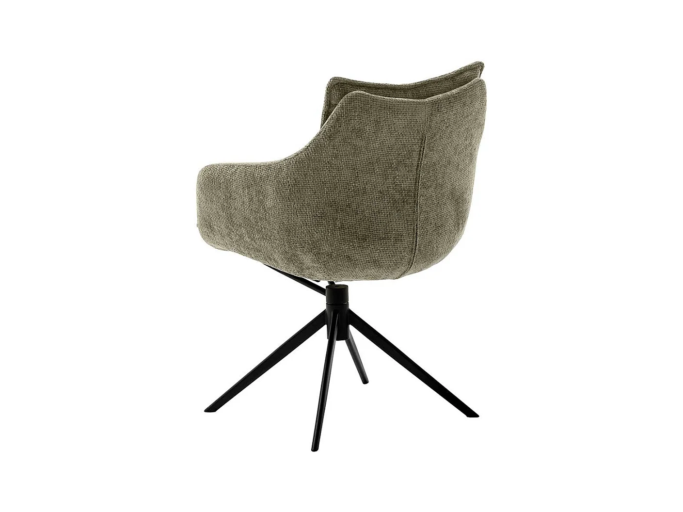 Drehstuhl mit Armlehnen Strukturstoff (2er Set)