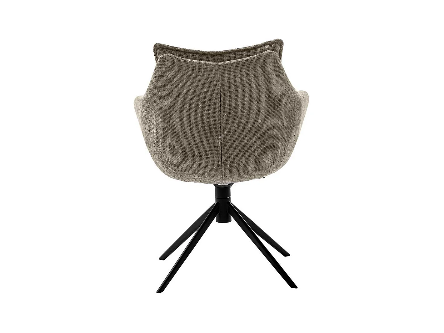 Drehstuhl mit Armlehnen Strukturstoff (2er Set)