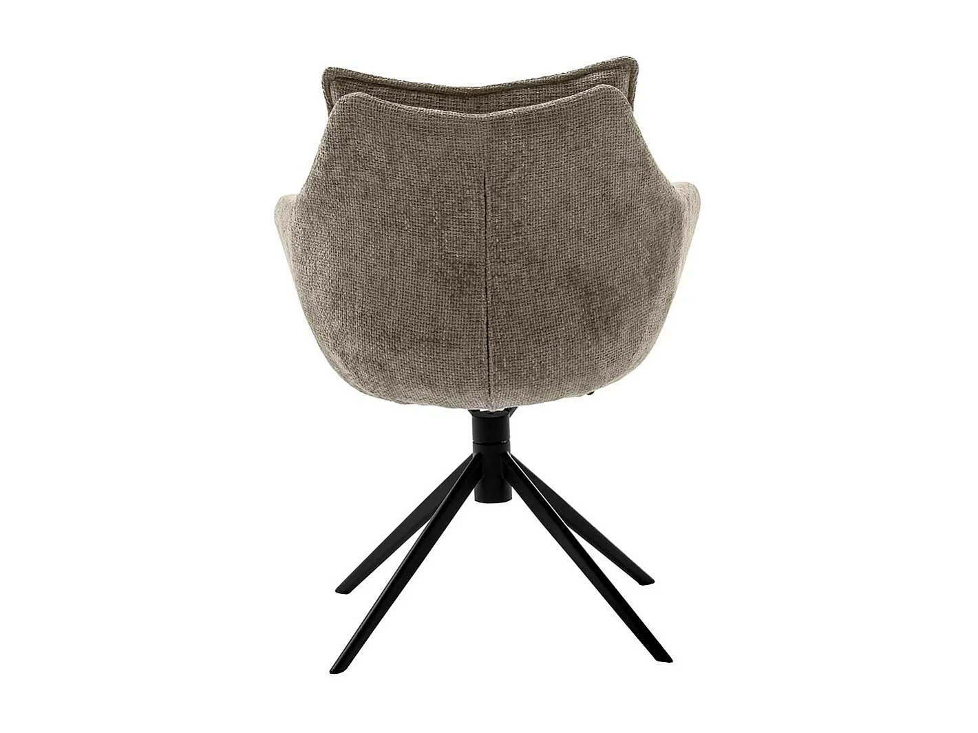 Drehstuhl mit Armlehnen Strukturstoff (2er Set)