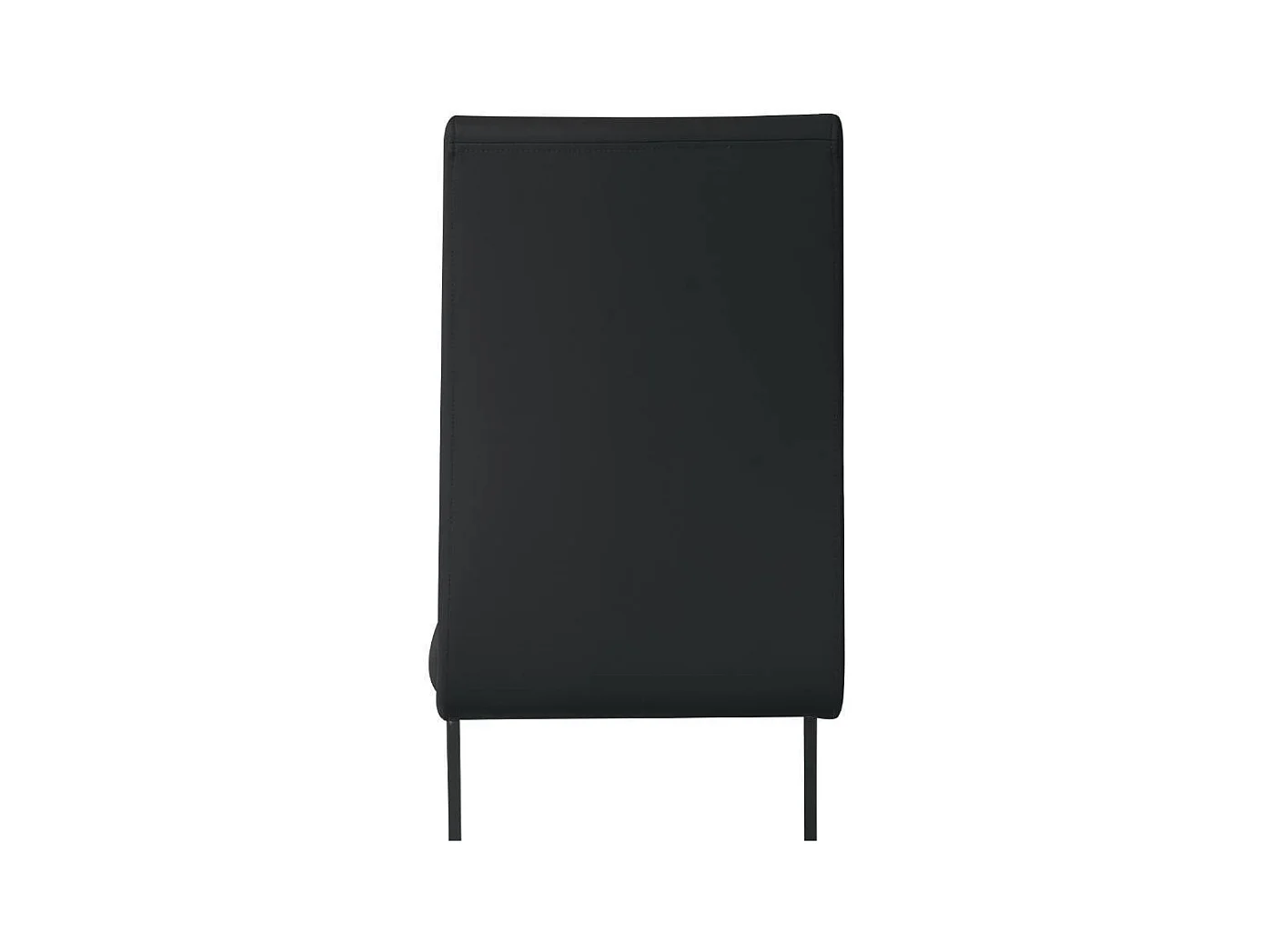 Schwingstuhl Esszimmerstuhl in Schwarz aus Kunstleder (2er Set)