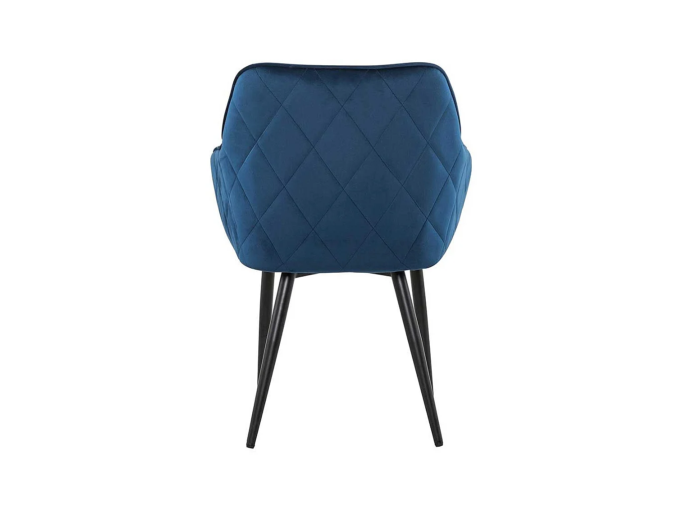 Esstisch Stühle in Dunkelblau Samt Retro Design