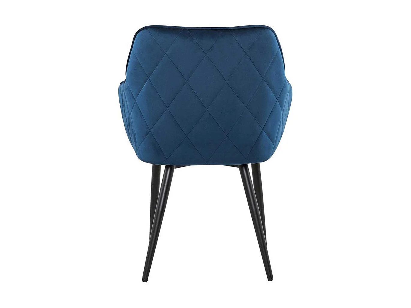 Esstisch Stühle in Dunkelblau Samt Retro Design