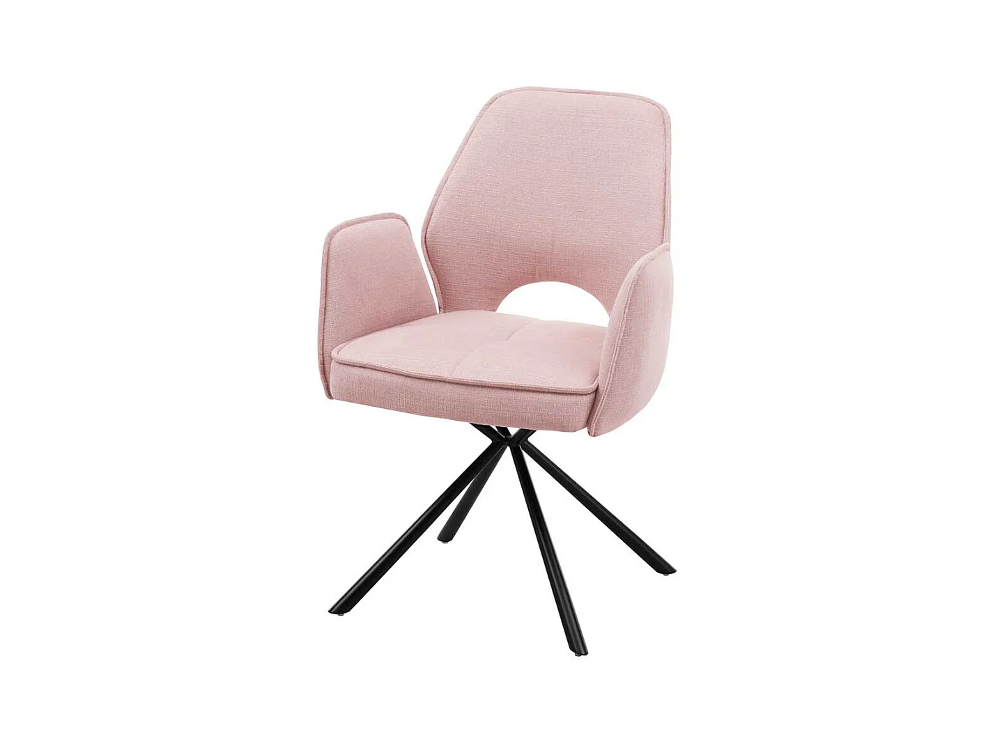Esszimmer Polsterst�hle in Rosa und Schwarz Armlehnen (2er Set)