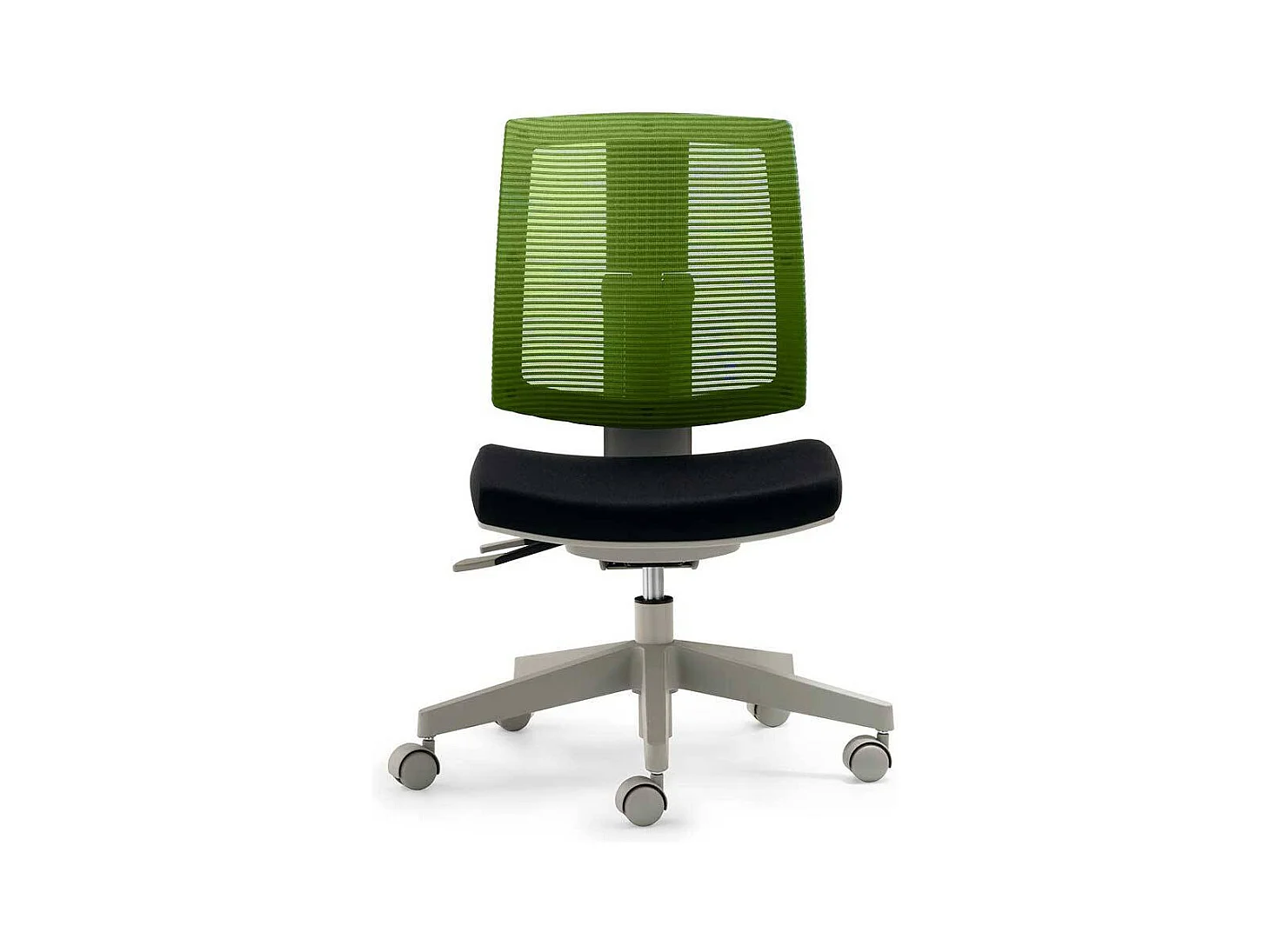 Schreibtisch Drehstuhl in Grün und Schwarz Meshrücken