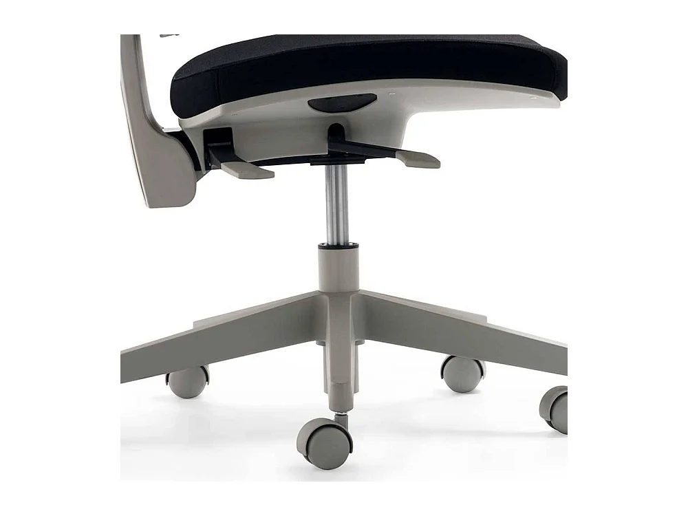 Schreibtisch Drehstuhl in Grün und Schwarz Meshrücken