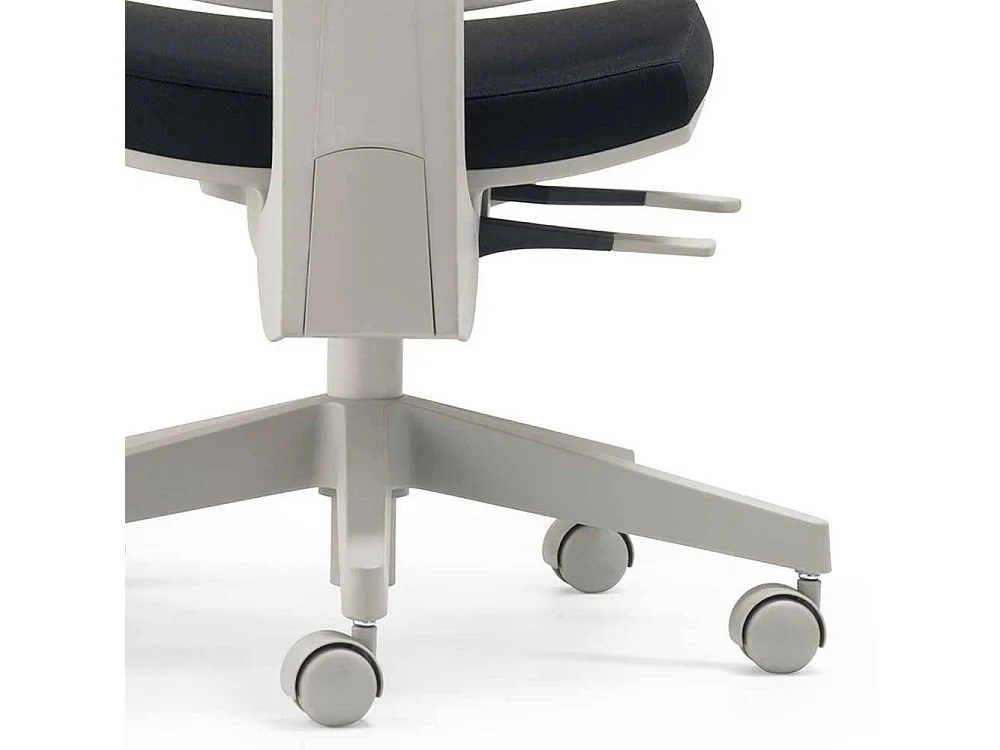 Schreibtisch Drehstuhl in Grün und Schwarz Meshrücken