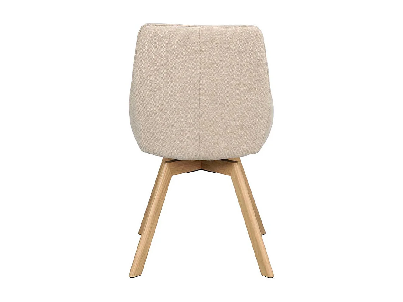 Esszimmerstuhl Stuhl Esszimmer in Cremeweiß aus Webstoff (2er Set)