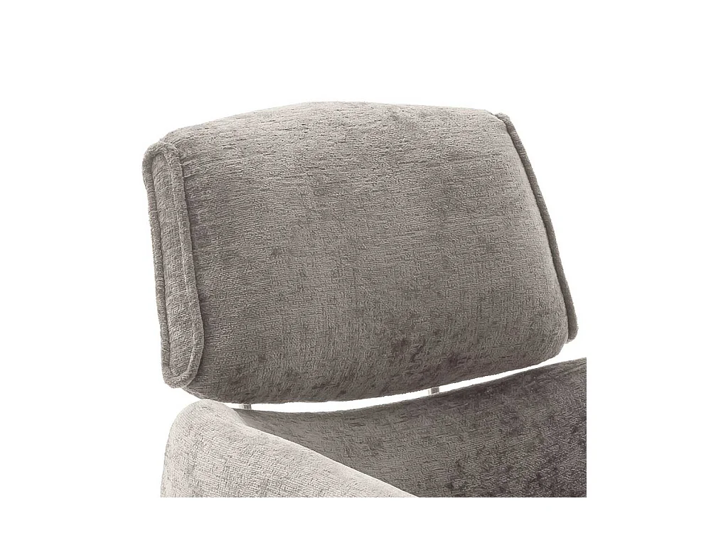 2 Stühle mit Armlehnen drehbar in Taupe Schwarz (2er Set)