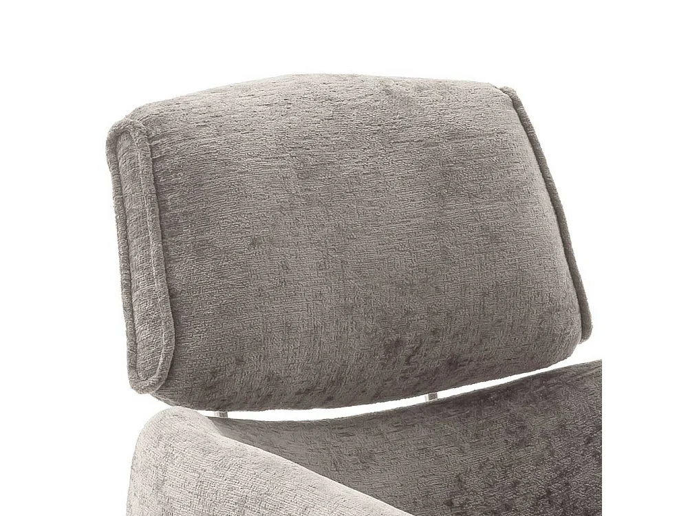 2 Stühle mit Armlehnen drehbar in Taupe Schwarz (2er Set)