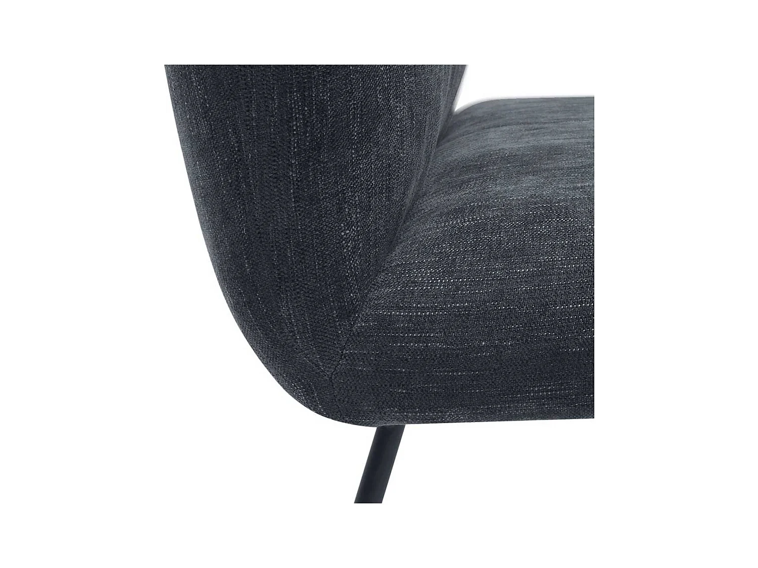 2 Stühle in Dunkelgrau und Schwarz Nosag Federung im Sitz (2er Set)