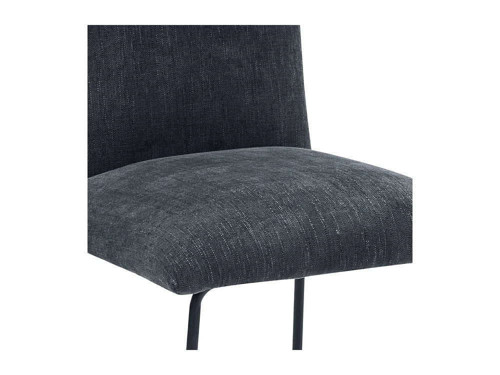 2 Stühle in Dunkelgrau und Schwarz Nosag Federung im Sitz (2er Set)