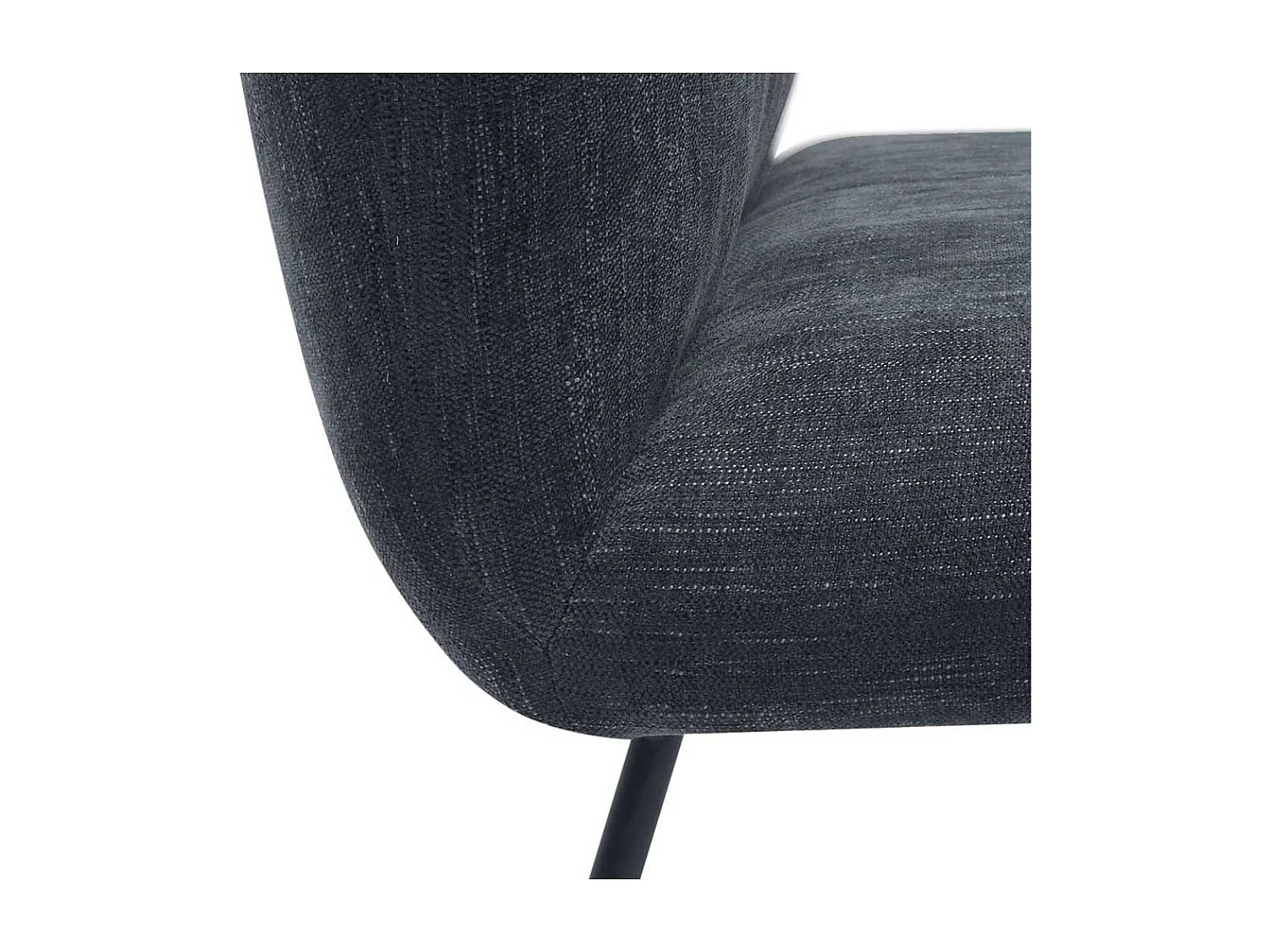 2 Stühle in Dunkelgrau und Schwarz Nosag Federung im Sitz (2er Set)